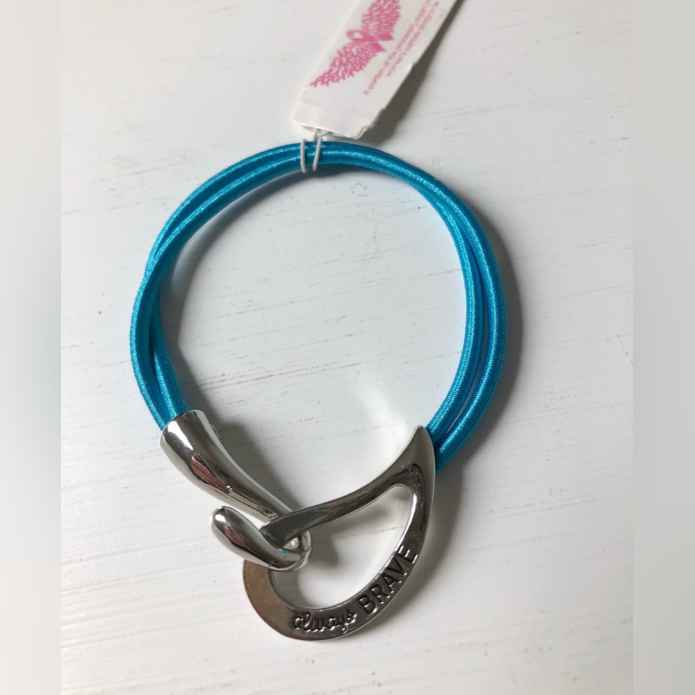 NWT Alexa’s Angels ALWAYS BRAVE Cancer Support Bracelet